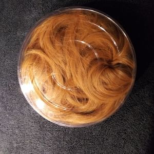 Blonde hair bud ball bun extension